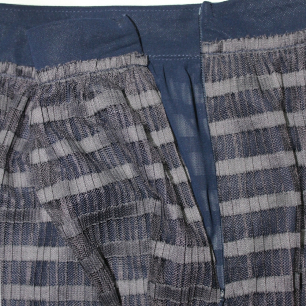 Signature Studio Blue Grey Midi Skirt - Picture 4 of 5